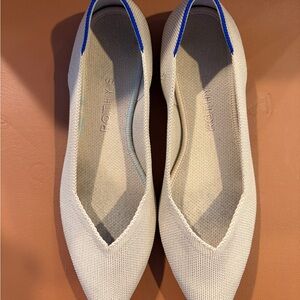 Rothy's Women's Beige and Blue Flats